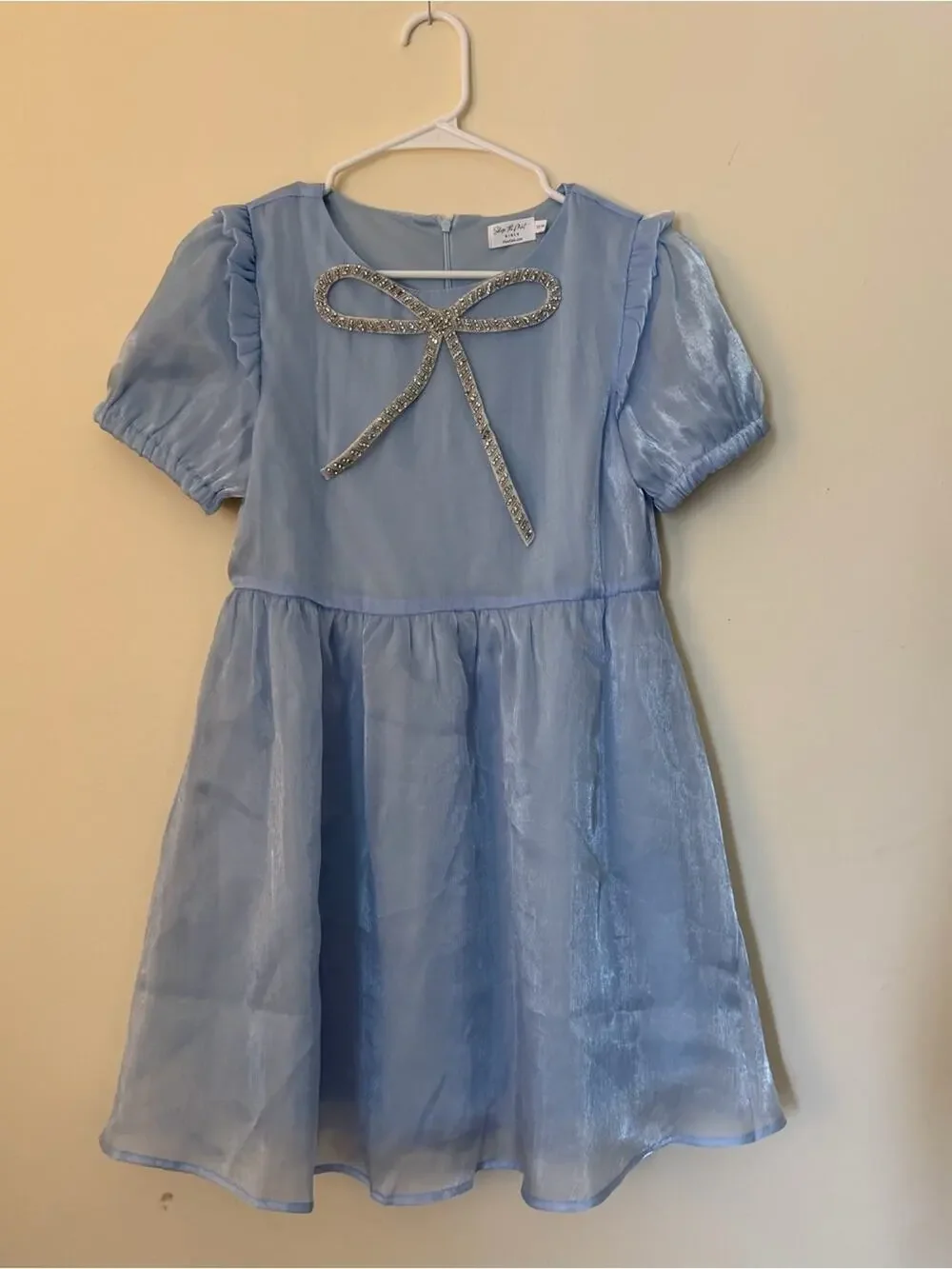 Shop the Mint The Eloise Bow Light Blue Embellished Dress 12/14